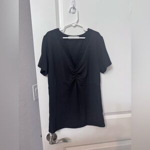 Wild Love Elegant Black V-Neck Lace Women's Top